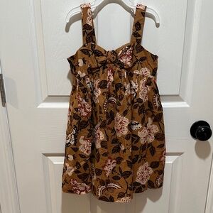 Janie and Jack Brown Floral Kids Dress